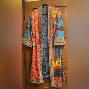 Alice + Olivia Vibrant Multicolor Kimono Robe